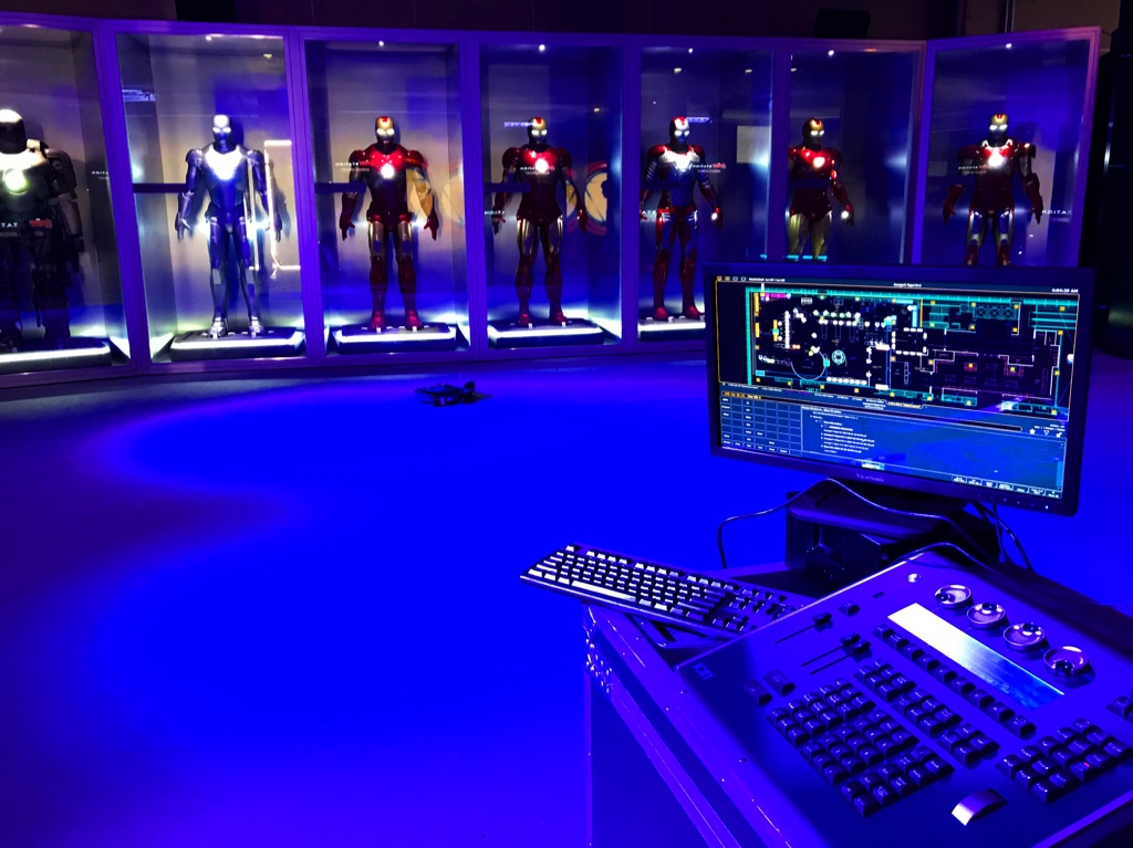 Hall of Armor with Lighting Console