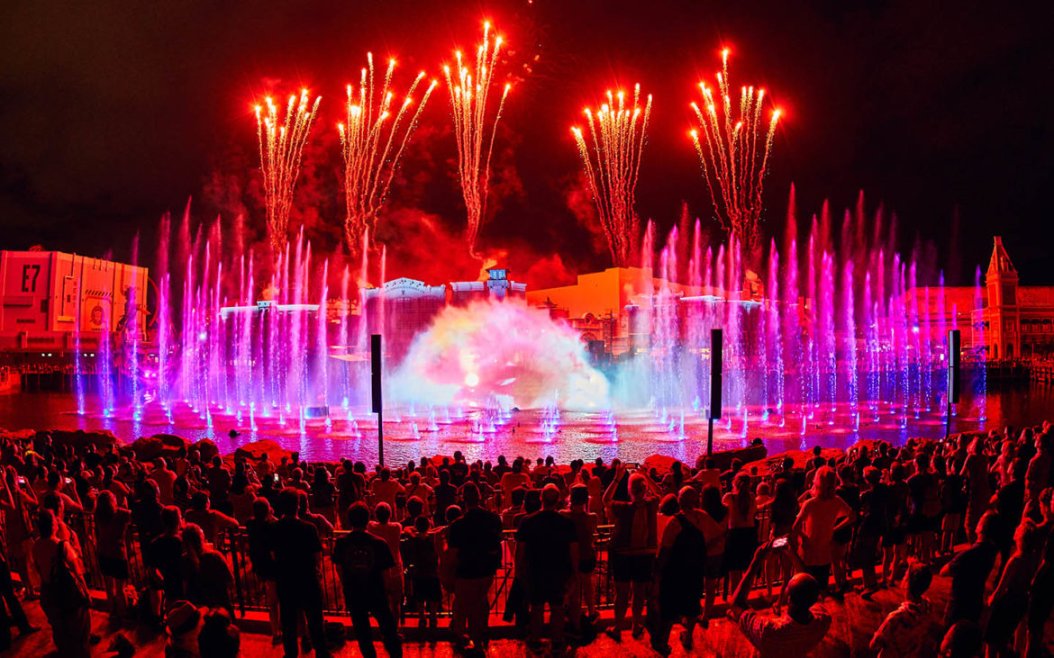 Fountains with Fireworks
